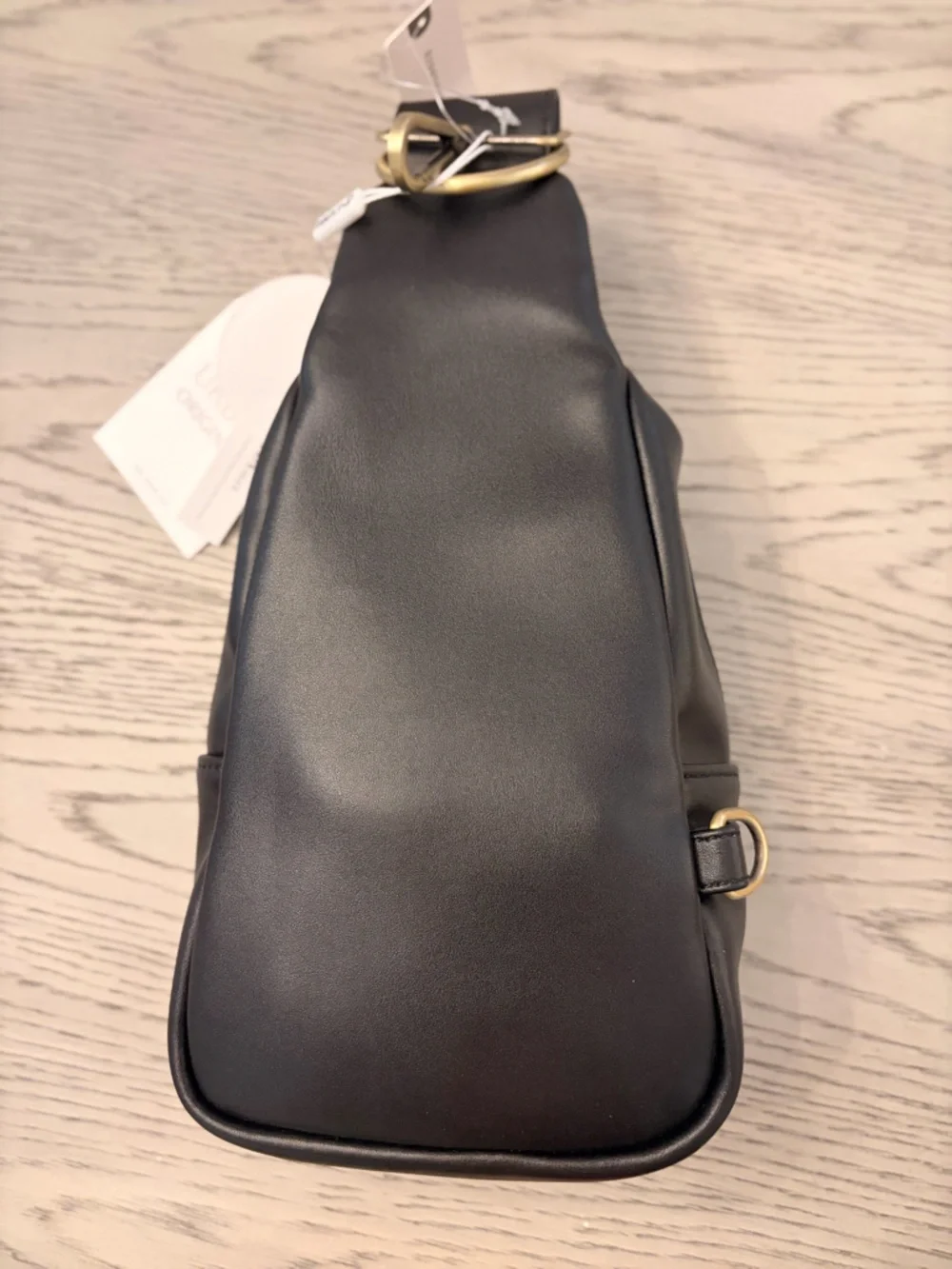NWT Urban Originals Liberty Woven Vegan Leather Crossbody In Black - Picture 6 of 9